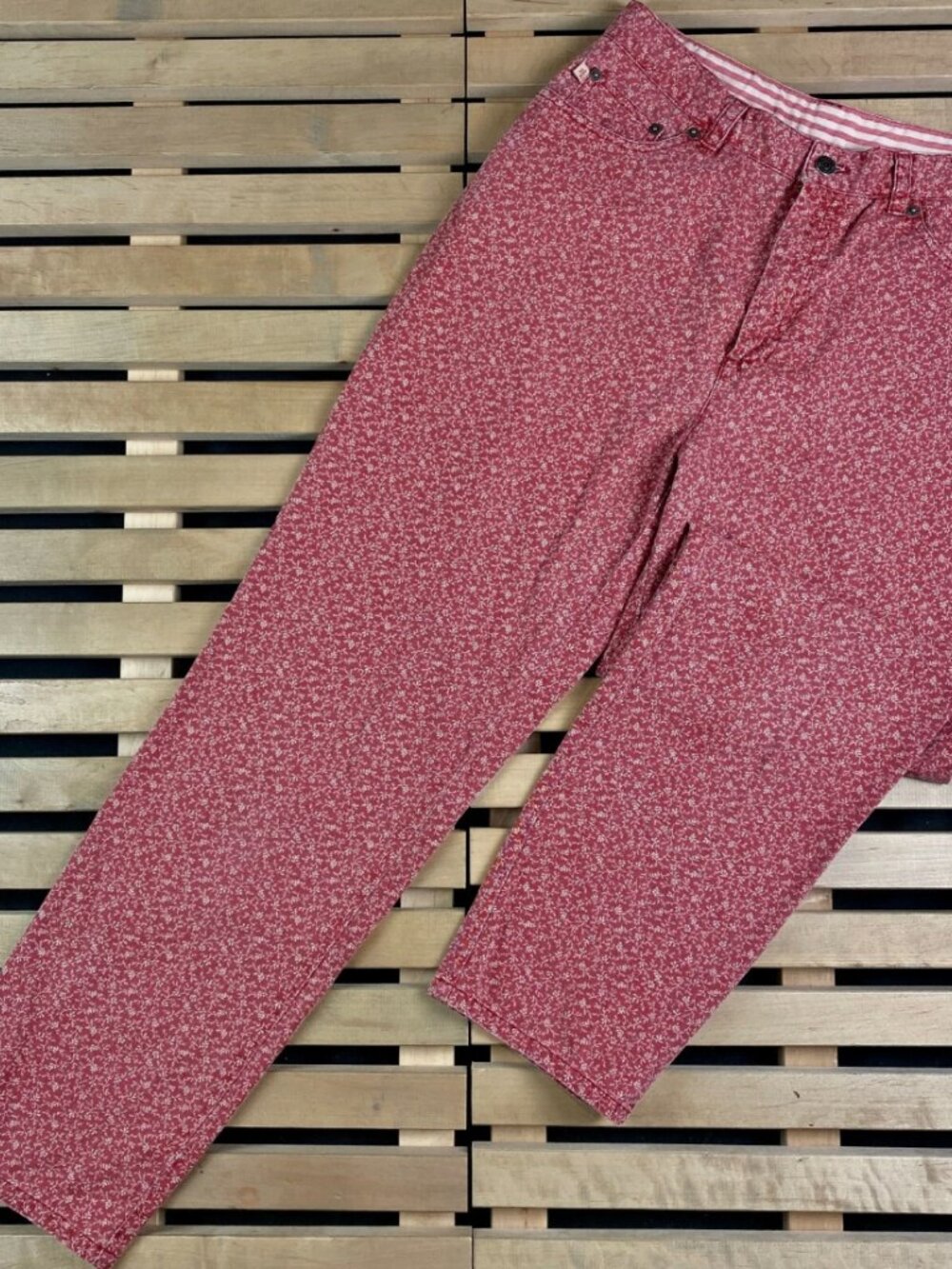 Lauren Ralph Lauren Straight Leg Pants in Pink Floral